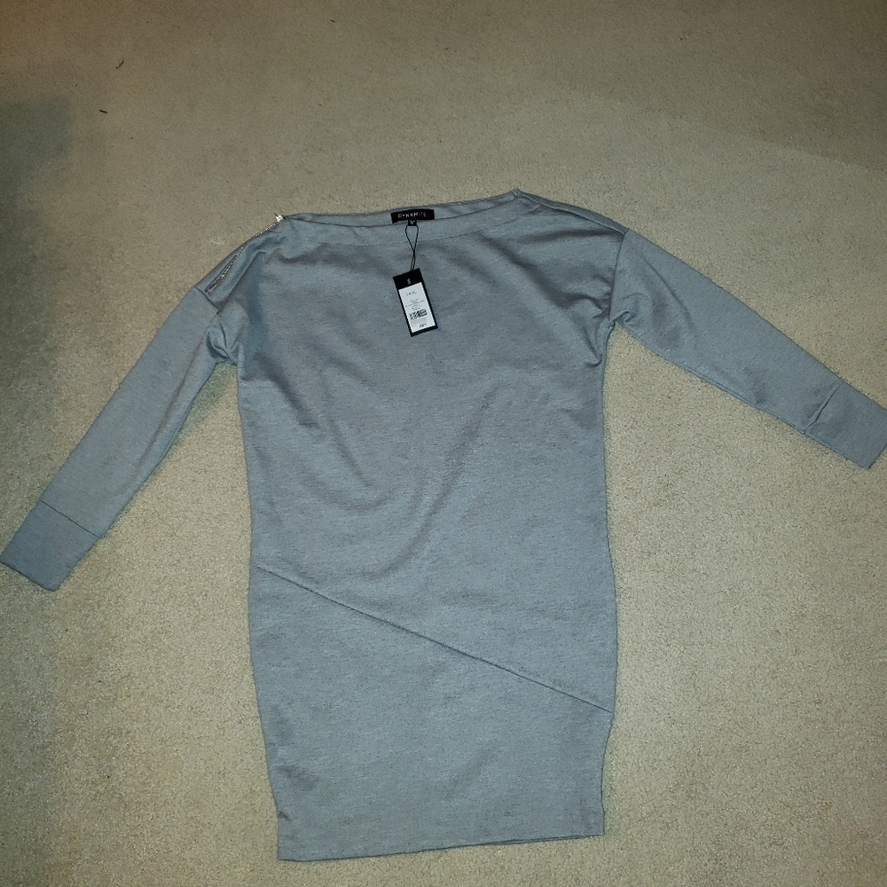 Dynamite Grey Sweater Dress